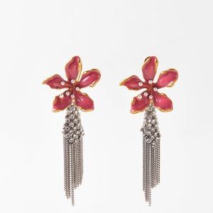 Zara floral earrings